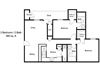 2 Bedroom Floor Plan